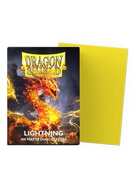 [Dragon Shield] Lightning (Matte Dual Sleeves) [AT-15047] (Standard Size) ※発送方法は「ゆうパック」を選択してください。