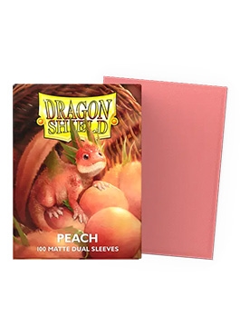 [Dragon Shield] Peach (Matte Dual Sleeves) [AT-15053] (Standard Size) ※発送方法は「ゆうパック」を選択してください。