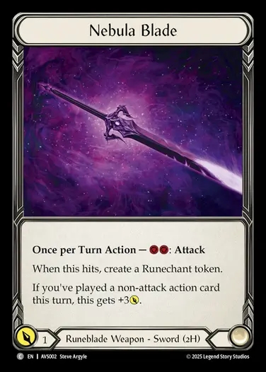 【EN】[Runeblade] Nebula Blade [AVS002-C]