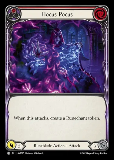【EN】[Runeblade] Hocus Pocus(red)  [AVS010-C]