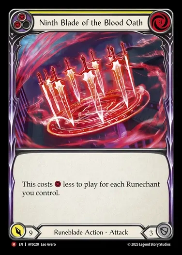 【EN】[Runeblade] Ninth Blade of the Blood Oath [AVS020-M]