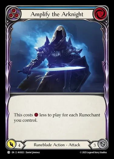 【EN】[Runeblade] Amplify the Arknight(blue) [AVS023-C]