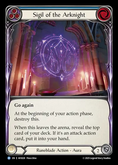 【EN】[Runeblade] Sigil of the Arknight(blue) [AVS028-R]