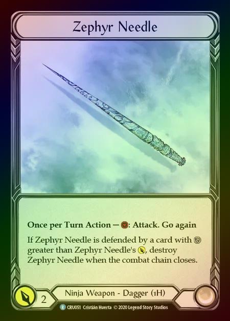 【CF】[Ninja] Zephyr Needle [1st-CRU_051-R] Cold Foil
