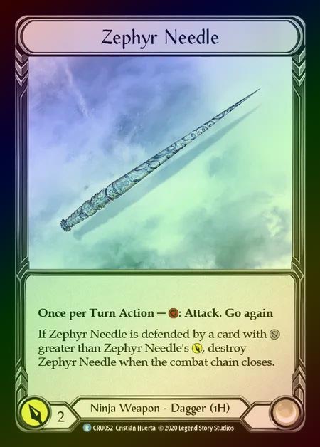 【CF】[Ninja] Zephyr Needle [1st-CRU_052-R] Cold Foil