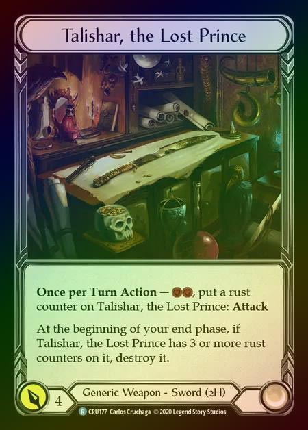 【CF】[Generic] Talishar, the Lost Prince [1st-CRU_177-R] Cold Foil