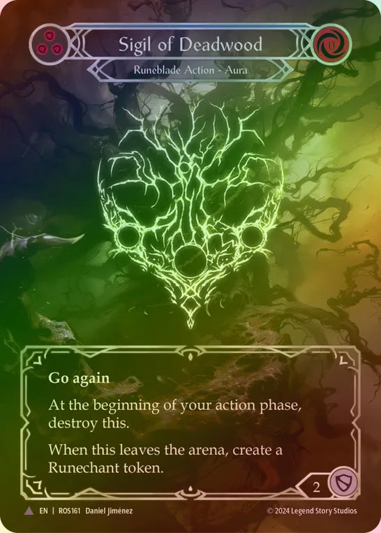 【CF】【EN】[Runeblade] デッドウッドの印/Sigil of Deadwood [ROS161-Marvel]