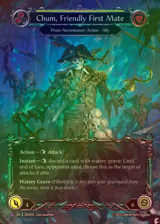 【CF】【EN】[Pirate Necromancer] 陽気な副船長、チャム/Chum, Friendly First Mate [SEA050-Marvel]