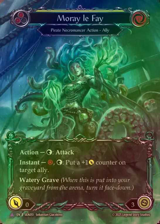 【CF】【EN】[Pirate Necromancer] モレイ・ル・フェイ/Moray le Fay [SEA051-Marvel]