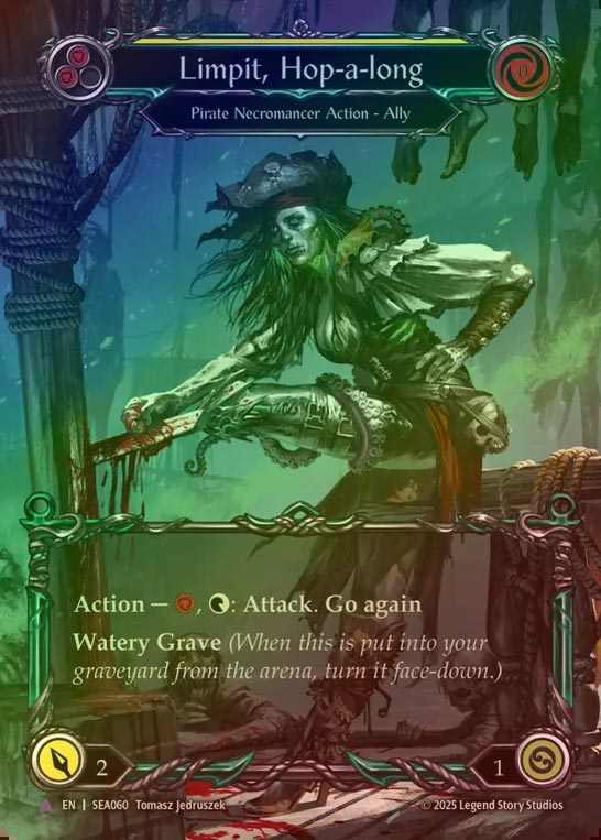 【CF】【EN】[Pirate Necromancer] 片足飛びのリンピット/Limpit, Hop-a-long [SEA060-Marvel]