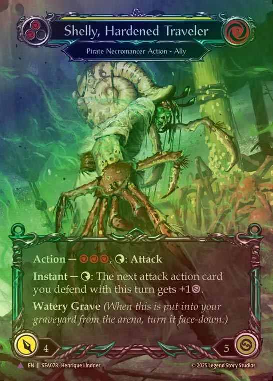 【CF】【EN】[Pirate Necromancer] 甲殻の旅人、シェリー/Shelly, Hardened Traveler [SEA078-Marvel]