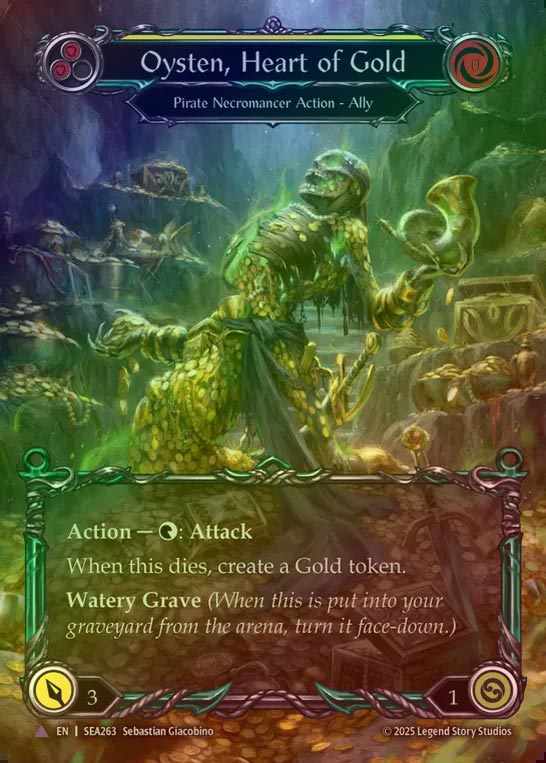 【CF】【EN】[Pirate Necromancer] 黄金への心酔、オイステン/Oysten, Heart of Gold [SEA263-Marvel]