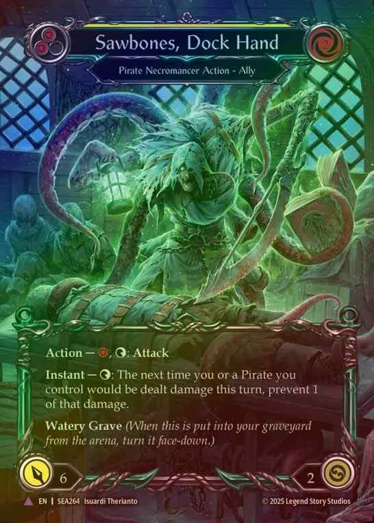 【CF】【EN】[Pirate Necromancer] 改造船医、ソーボーンズ/Sawbones, Dockhand [SEA264-Marvel]