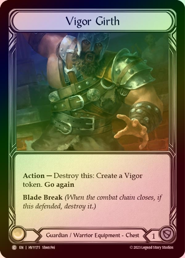 【CF】[Guardian Warrior] Vigor Girth [HVY175-C] Cold Foil
