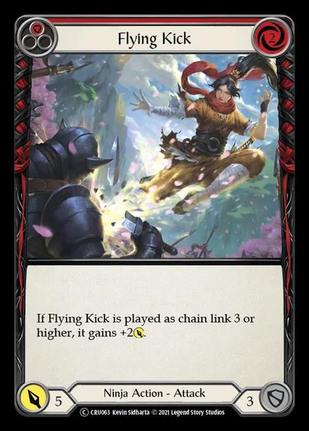 [Ninja] Flying Kick [UL-CRU063-C] (red)