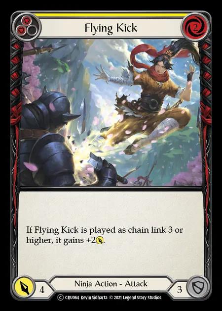[Ninja] Flying Kick [UL-CRU064-C] (yellow)