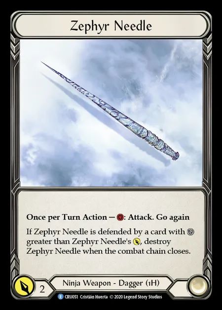 [Ninja] Zephyr Needle [1st-CRU_051-R]