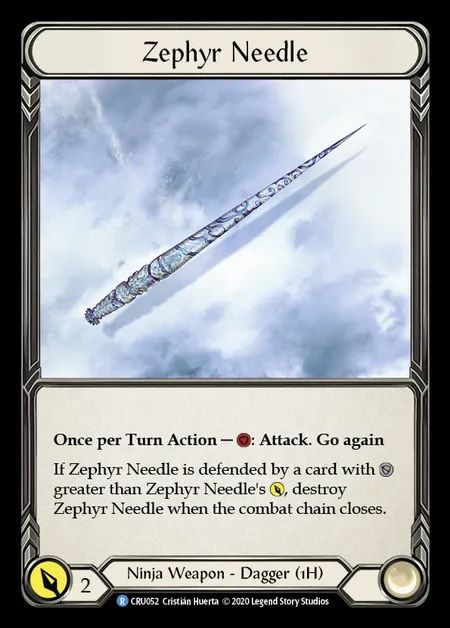 [Ninja] Zephyr Needle [1st-CRU_052-R]