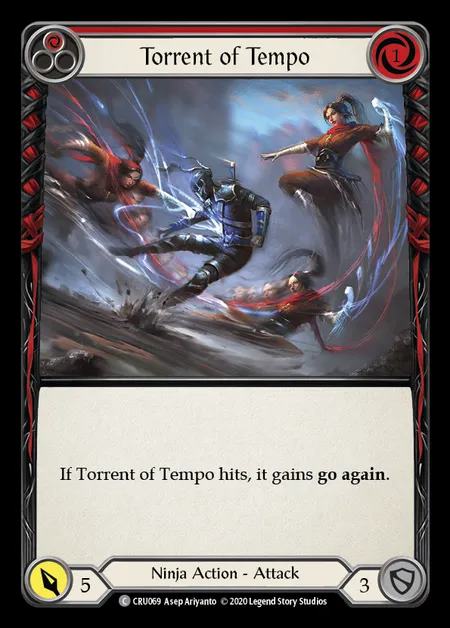 [Ninja] Torrent of Tempo (red) [1st-CRU_069-C]