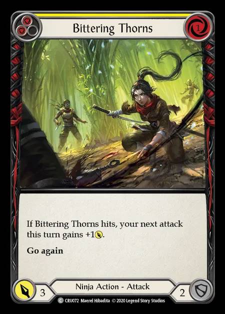 [Ninja] Bittering Thorns (yellow) [1st-CRU_072-C]