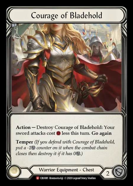 [Warrior] Courage of Bladehold [1st-CRU_081-M]