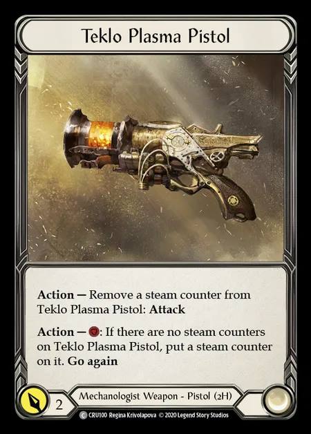 [Mechanologist] Teklo Plasma Pistol [1st-CRU_100-C]