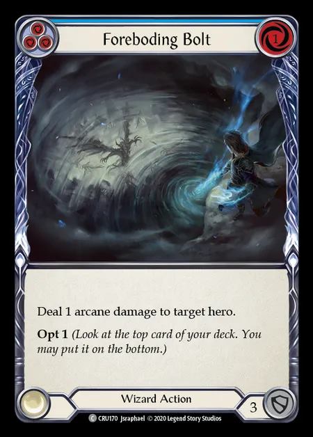 [Wizard] Foreboding Bolt (blue) [1st-CRU_170-C]