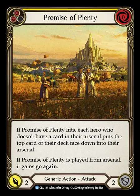 [Generic] Promise of Plenty (yellow) [1st-CRU_184-R]
