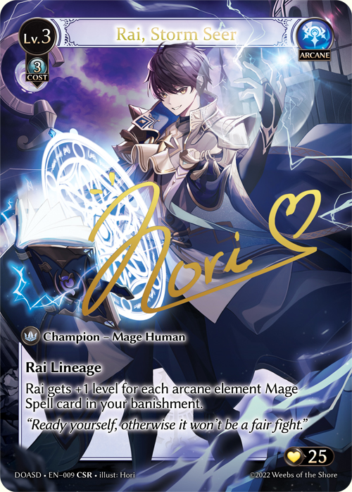 【クーポン使用不可】【CSR】[Arcane] Rai, Storm Seer [DOASD009-CSR]