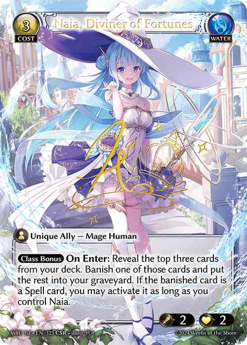 【CSR】[Water] Naia, Diviner of Fortunes [1ST-MRC123-CSR]