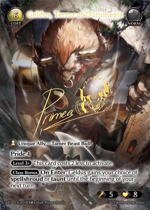 【クーポン使用不可】【CSR】[Norm] Geldus, Terror of Dorumegia [SP3_011-CSR]