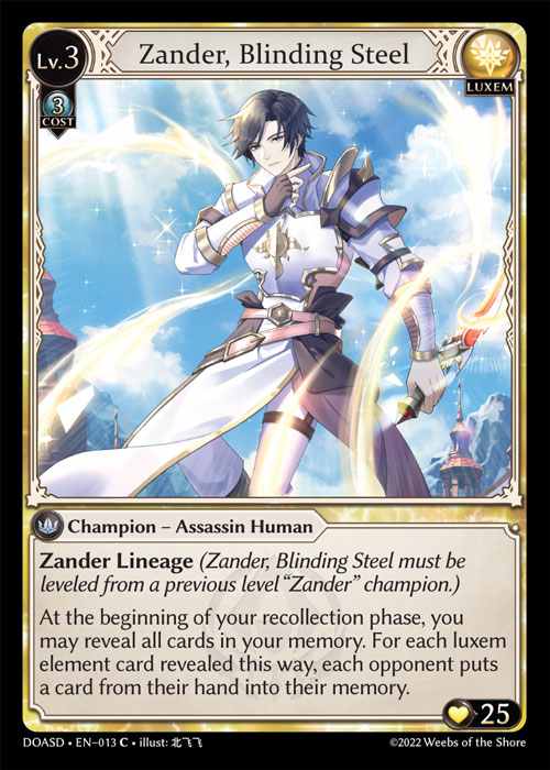 [Luxem] Zander, Blinding Steel [DOASD013-C]
