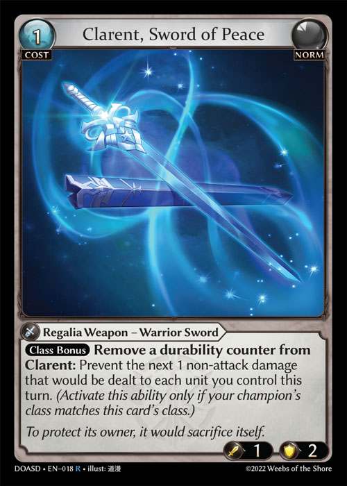 [Norm] Clarent, Sword of Peace [DOASD018-R]
