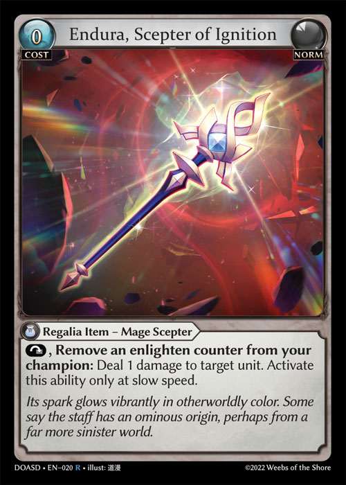 [Norm] Endura, Scepter of Ignition [DOASD020-R]