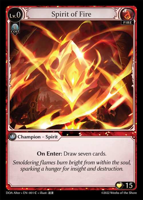 [Fire] Spirit of Fire [AL-DOA001-C]