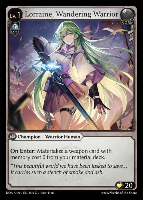 [Norm] Lorraine, Wandering Warrior [AL-DOA004-C]