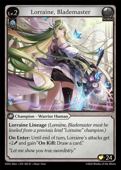 [Norm] Lorraine, Blademaster [AL-DOA005-C]