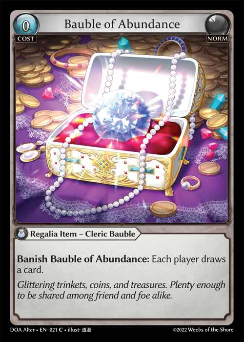 [Norm] Bauble of Abundance [AL-DOA021-C]