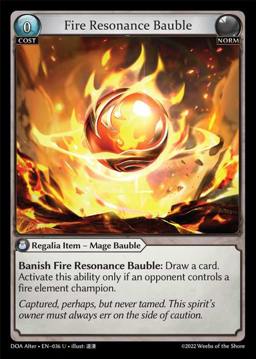 [Norm] Fire Resonance Bauble [AL-DOA036-U]