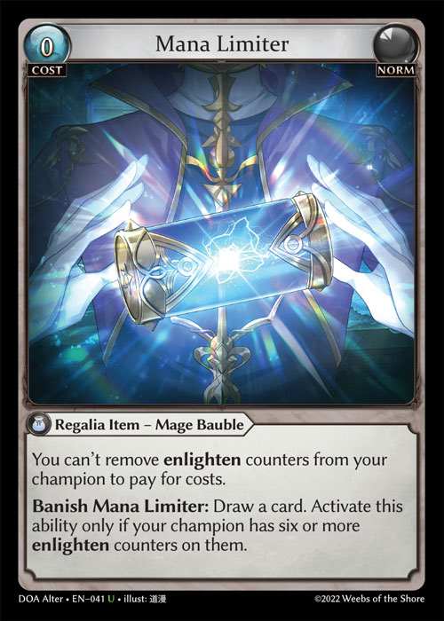 [Norm] Mana Limiter [AL-DOA041-U]