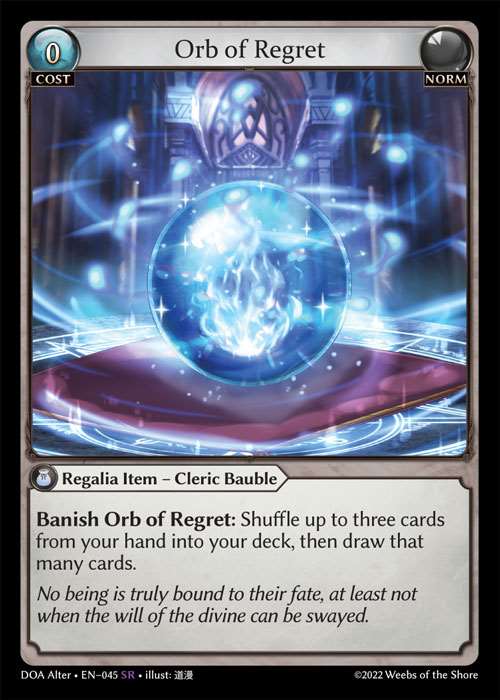 [Norm] Orb of Regret [AL-DOA045-SR]