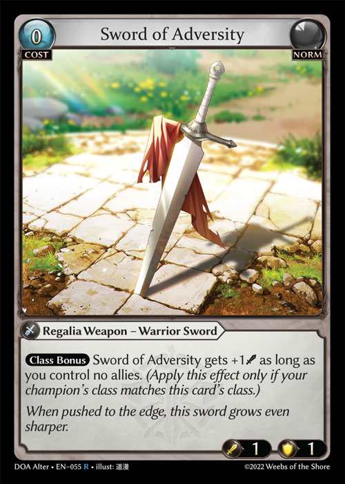 [Norm] Sword of Adversity [AL-DOA055-R]