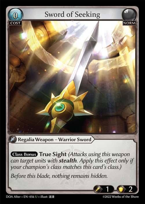 [Norm] Sword of Seeking [AL-DOA056-U]