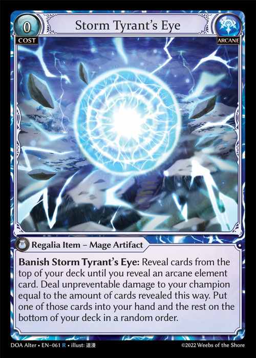 [Arcane] Storm Tyrant's Eye [AL-DOA061-R]