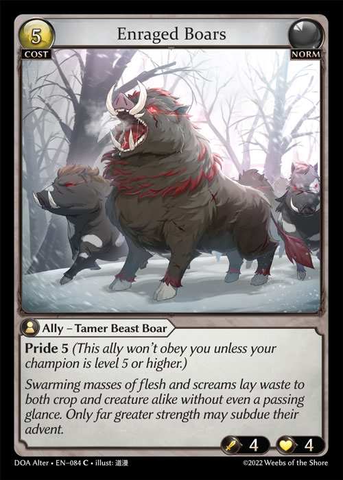 [Norm] Enraged Boars [AL-DOA084-C]