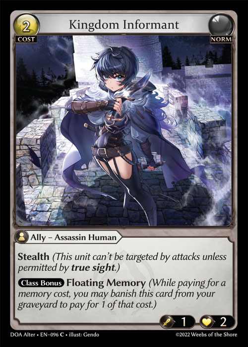 [Norm] Kingdom Informant [AL-DOA096-C]