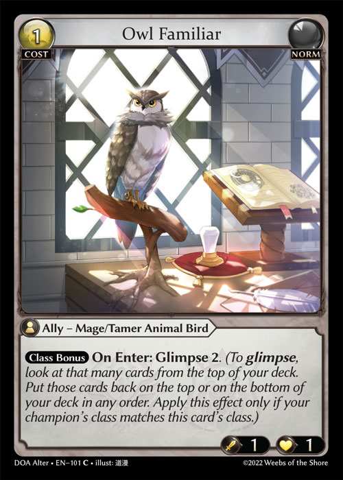 [Norm] Owl Familiar [AL-DOA101-C]