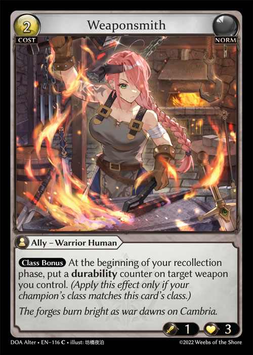 [Norm] Weaponsmith [AL-DOA116-C]