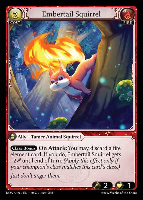 [Fire] Embertail Squirrel [AL-DOA130-C]