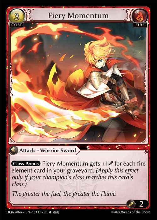 [Fire] Fiery Momentum [AL-DOA133-U]